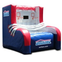 Fabric Inflatable Free Throw Toss Promotional Carnival Game