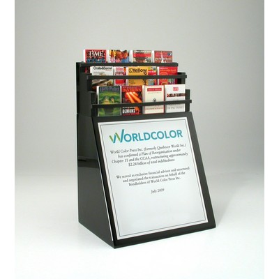 Wedge Lucite® Embedment Award w/Mini Booklet (5" x 7 1/4" x 3 3/4" x 1")