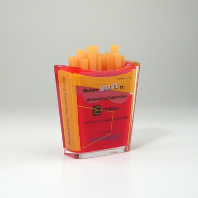 Fries Container Lucite® Embedment Award (3 1/4" x 4 1/4" x 1 1/4")