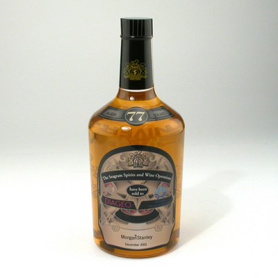 Cognac Bottle Lucite® Embedment Award (2 7/8" x 7 1/2")