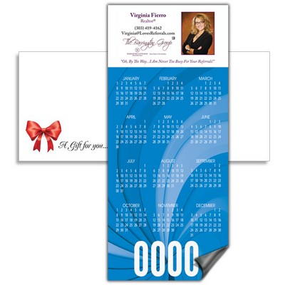 Magnetic Calendar with Envelope - Blue