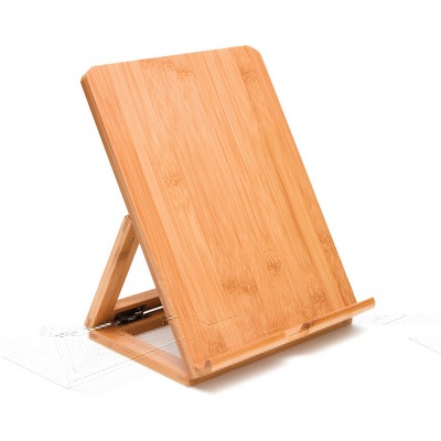 Lipper Bamboo Adjustable Folding Easel Back iPod Stand