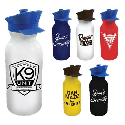 20 Oz. Value Cycle Bottle w/Police Hat Push 'n Pull Cap