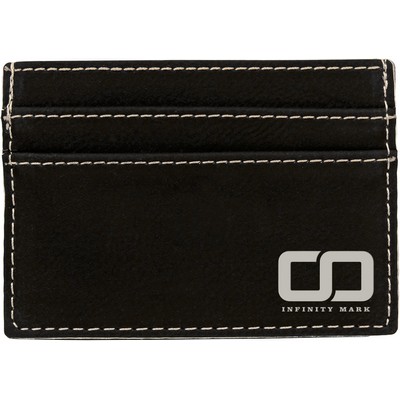 Leatherette Wallet Clip - Black