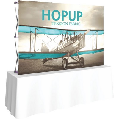 Hopup™ 8' Straight Tabletop Display & Front Graphic