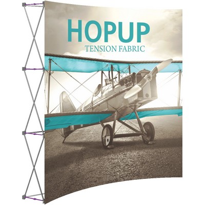 Hopup™ 8' Full Height Curved Display & Front Graphic
