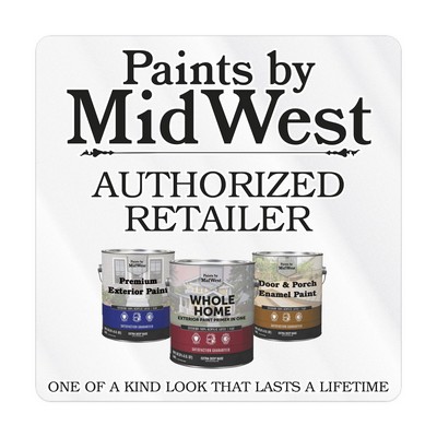 Square Sticker | Round Corners | 6" x 6" | Clear Static | Static Back | Digital