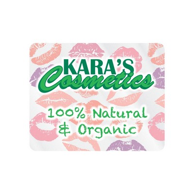 Rectangle Sticker | Round Corners | 2" x 2 1/2" | Clear Static | Static Back | Digital