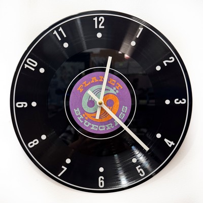 Recycled Vinyl Record LP Wall Clock - 1 Layer