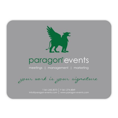 DuraTrac Matte Plus™ Hard Surface Mouse Pad w/Heavy-Duty Rubber Backing (6"x8"x1/8")