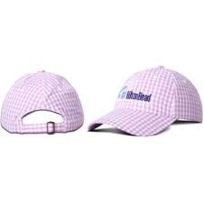 Cotton Gingham Fabric Cap