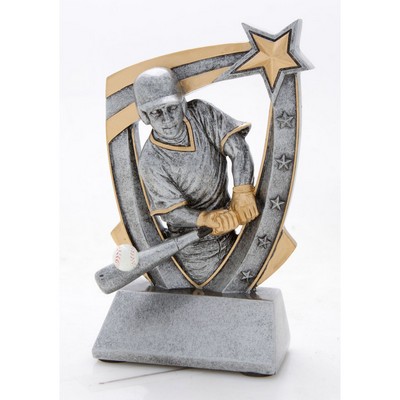 Baseball 3-D Star Resin - 6"