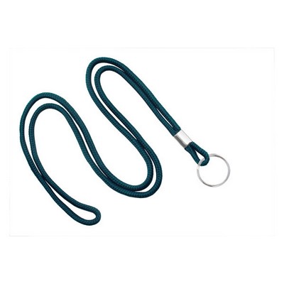 1/8" Blank Lanyard w/Split Ring (Teal Blue)