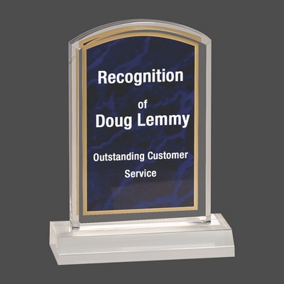 Purple Marbleized Acrylic Award w/5" Base