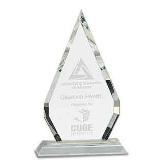 Solitaire Diamond Award, 10"H