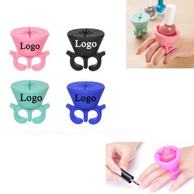 Silicone Wearable Nail Polish Bottle Holder