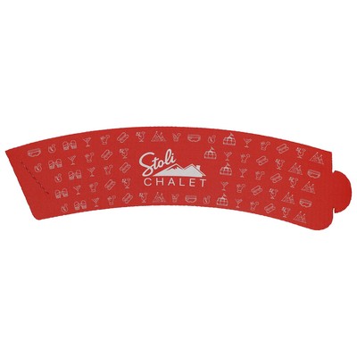 12/16 oz Corrugated Beverage Sleeve - White