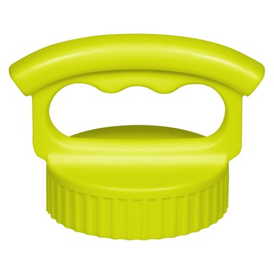 Lime Green Wide Mouth 3-Finger Lid