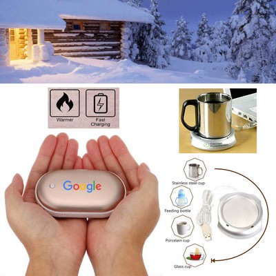 iBank ® Hand Warmer + 5200mAh Power Bank Charger + Cup Warmer (Gold)