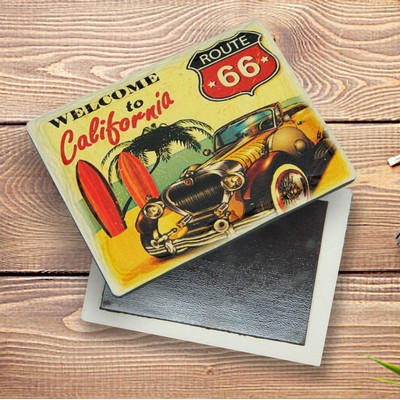 Layered Edge Stone Magnet - Horizontal Print