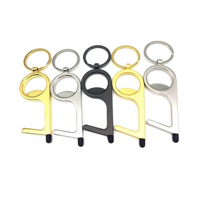 Anti Virus Keychain With Bottle Opener And Stylus Touch End
