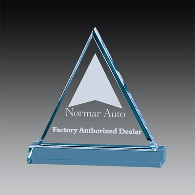 7" Corporate Beveled Triangle Award