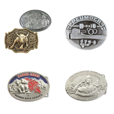 Heavyweight Zinc Alloy 3D Relief Western Belt Buckle