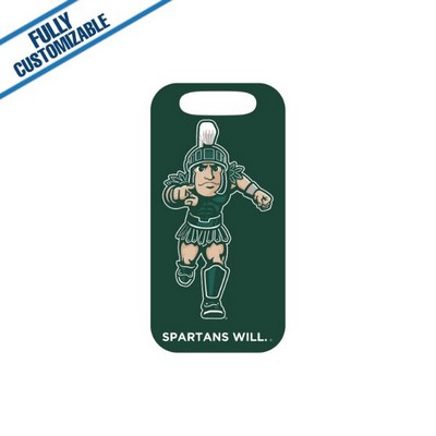 1.75X3.5" - Rectangle - Frp Gloss Bag Tag - 2-Sided - Strap Not Included