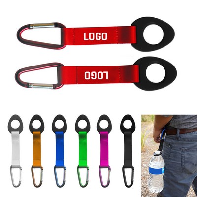 Water Bottle Holder Clip w/ Carabiner