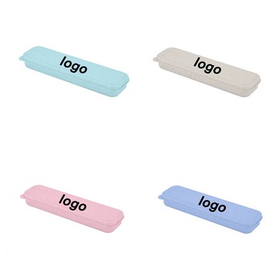 Wheat Straw Travel Cutlery Box