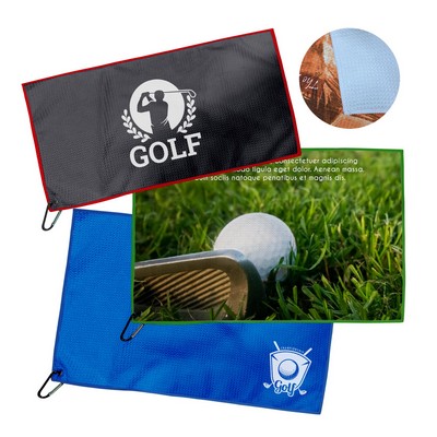 Full Color 400 GSM Waffle Golf Towel