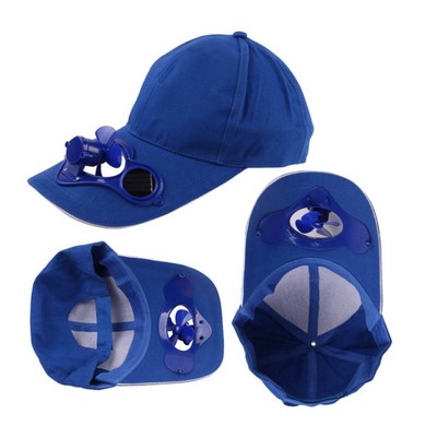 Cotton Solar-Powered Fan Cap