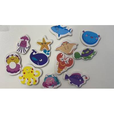 Children Wooden Animal Fridge Magnets