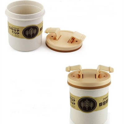 600ml Leak Proof Breakfast Clip-On Soup Cup