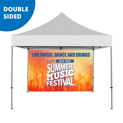 10' Tent Back Wall - Full Color Double-Sided Graphic