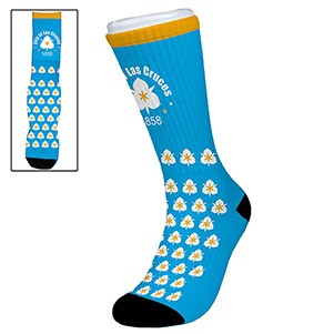 "Wye" Dye Sublimated Crew (Athletic) Socks (Pair)