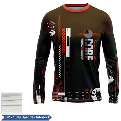 Unisex & Kids' Sublimation Spandex Interlock Long Sleeve Tee