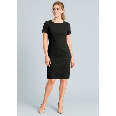 Womens Cool Stretch Short Sleeve Shift Dress