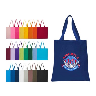 America 250 12 oz. Canvas Promotional Colored Tote Bag