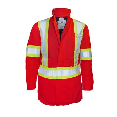 Red Indura® Ultrasoft® Safety Parka Jacket