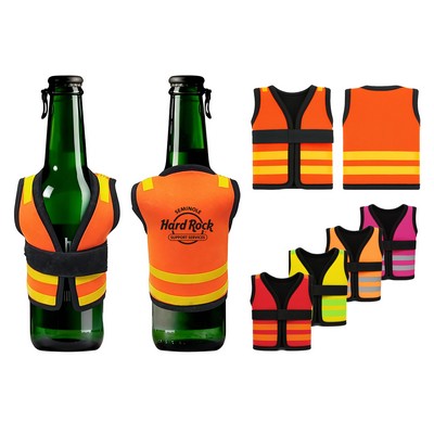 Bottle Cooler - Safety Vest Shaped