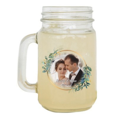 16 Oz Custom Mason Jars With Handles