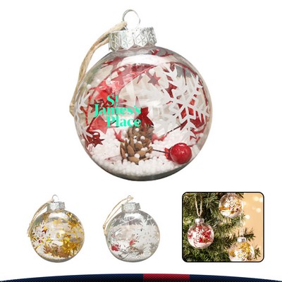 Transparent Snowflake Decorative Ball