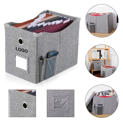 Collapsible Hanging File Boxes Linen Storage Organizer