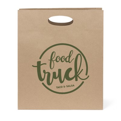 Karen - Eco Die Cut Shoppers - Flexo Ink Print (12" x 5" x 14")