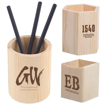 Wooden Pen Holder/Storage Box