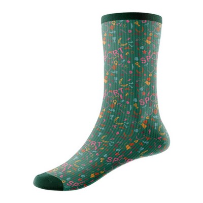 Jacquard Weave 144-N Cotton-Blend Quarter Socks w/ Cushion