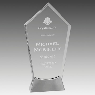 Peak Platinum Glass with Full Metal Base