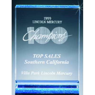 Wide Beaded and Bevel Acrylic Award, 6" H