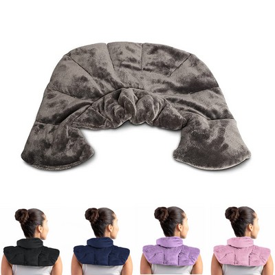 Heated Neck Shoulder Wrap Microwavable Warm Cooling Plush Pad